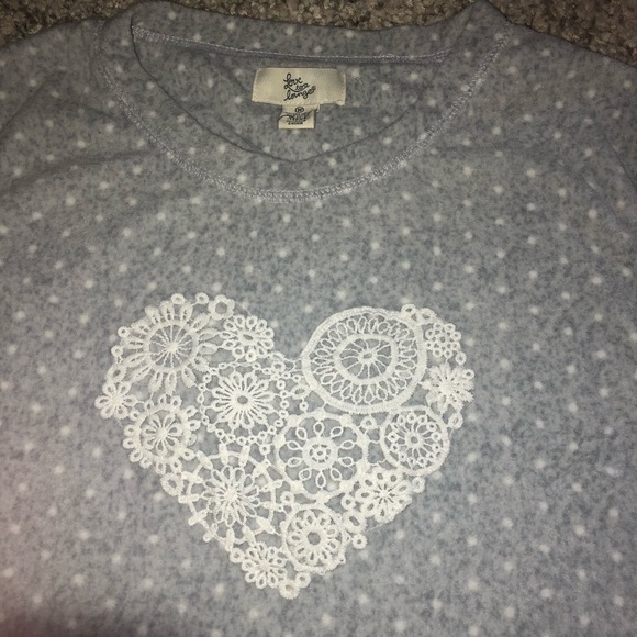 Grey & White Polka Dot Heart Winter Pajama Set - Picture 4 of 10